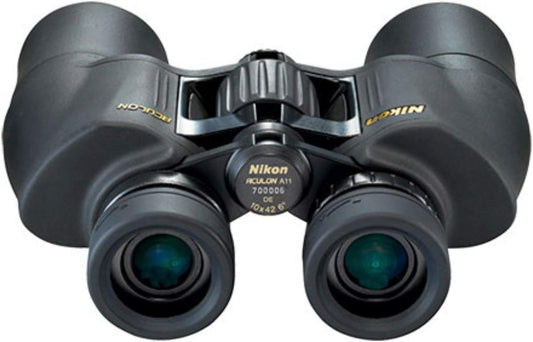 Nikon ACULON A211 10x42 Binocular | Multilayer coating, Porro prism Binocular with turn and slide eyecups, Tripod Adaptable | Official Nikon USA Model