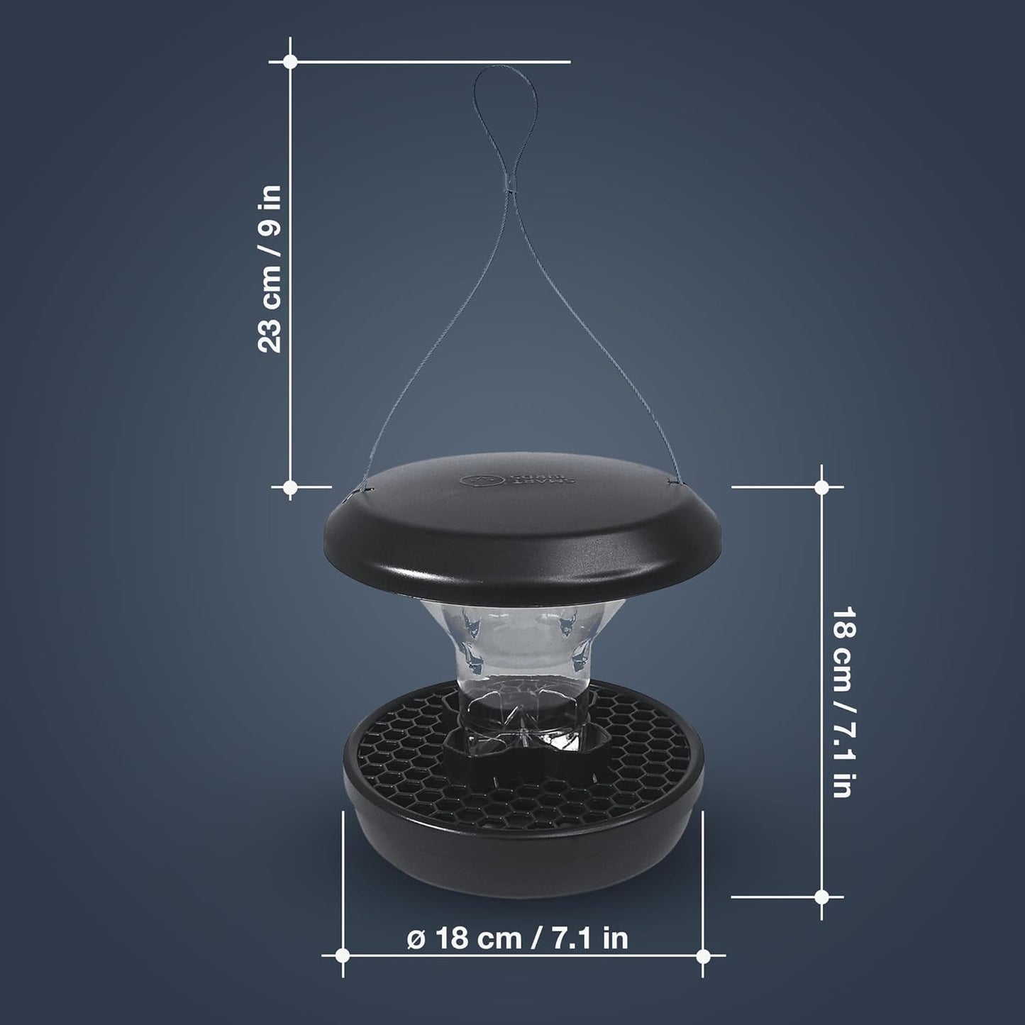 SWISSINNO Smart Birds “Chur” Squirrel-Resistant Bird Feeder – Hanging 