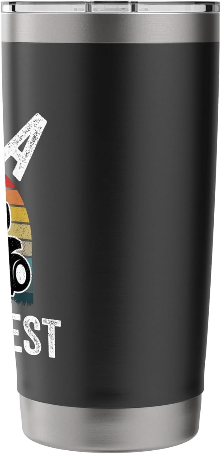 Baba Mows Best Funny Gardener Lawn Care Father's Day Stainless Steel Insulated Tumbler