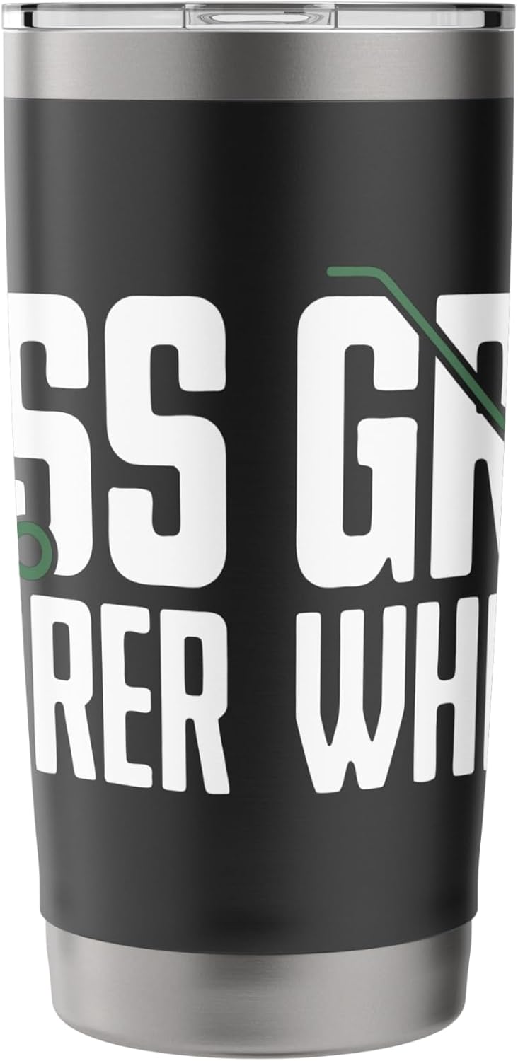 Lawn Striper Lawn Care Mowing Landscaping Grass Whisperer Stainless Steel Insulated Tumbler
