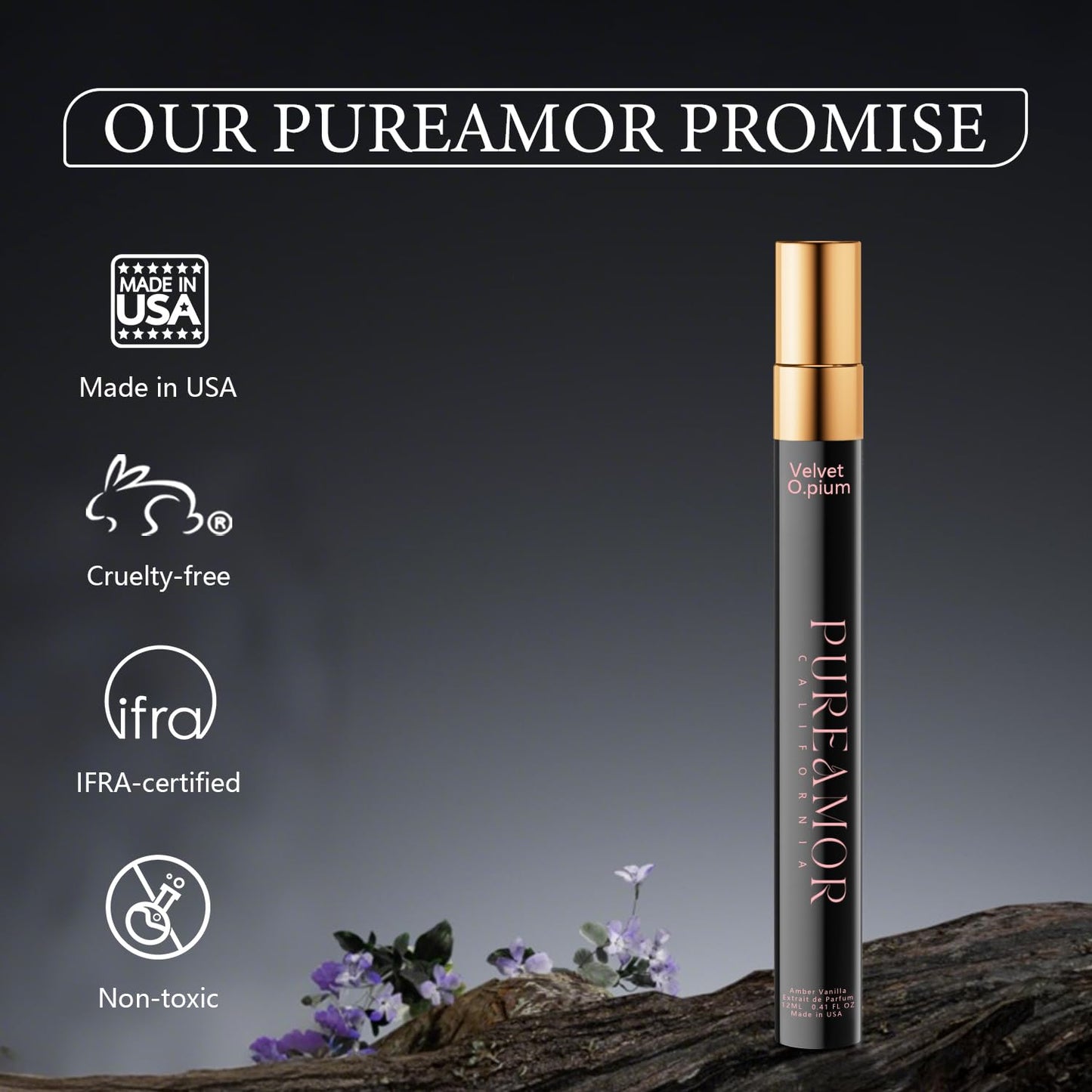 PUREAMOR Pheromones Perfumes for Women, Amber Vanilla Perfume, Long La
