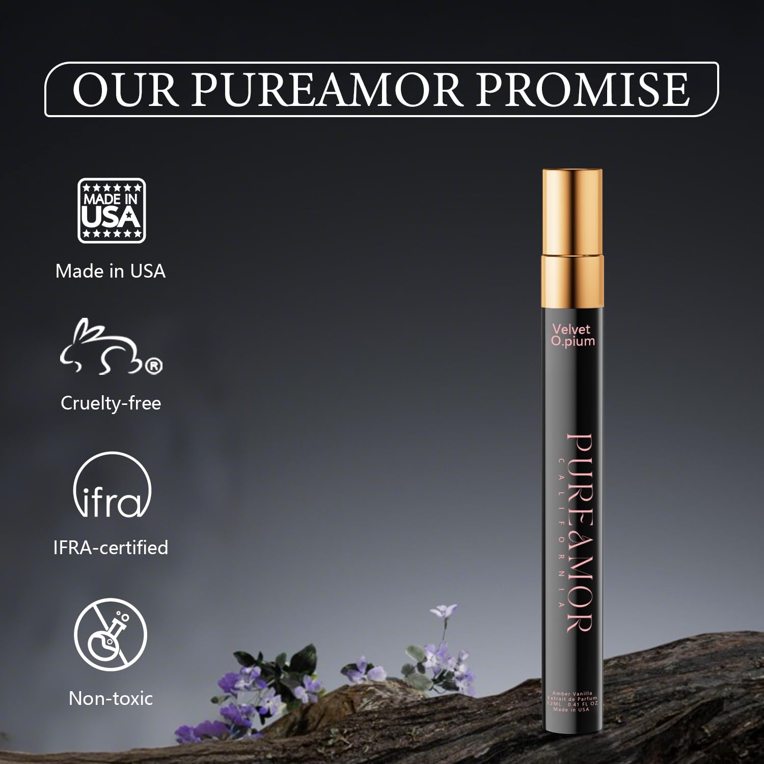 PUREAMOR Pheromones Perfumes for Women, Amber Vanilla Perfume, Long La