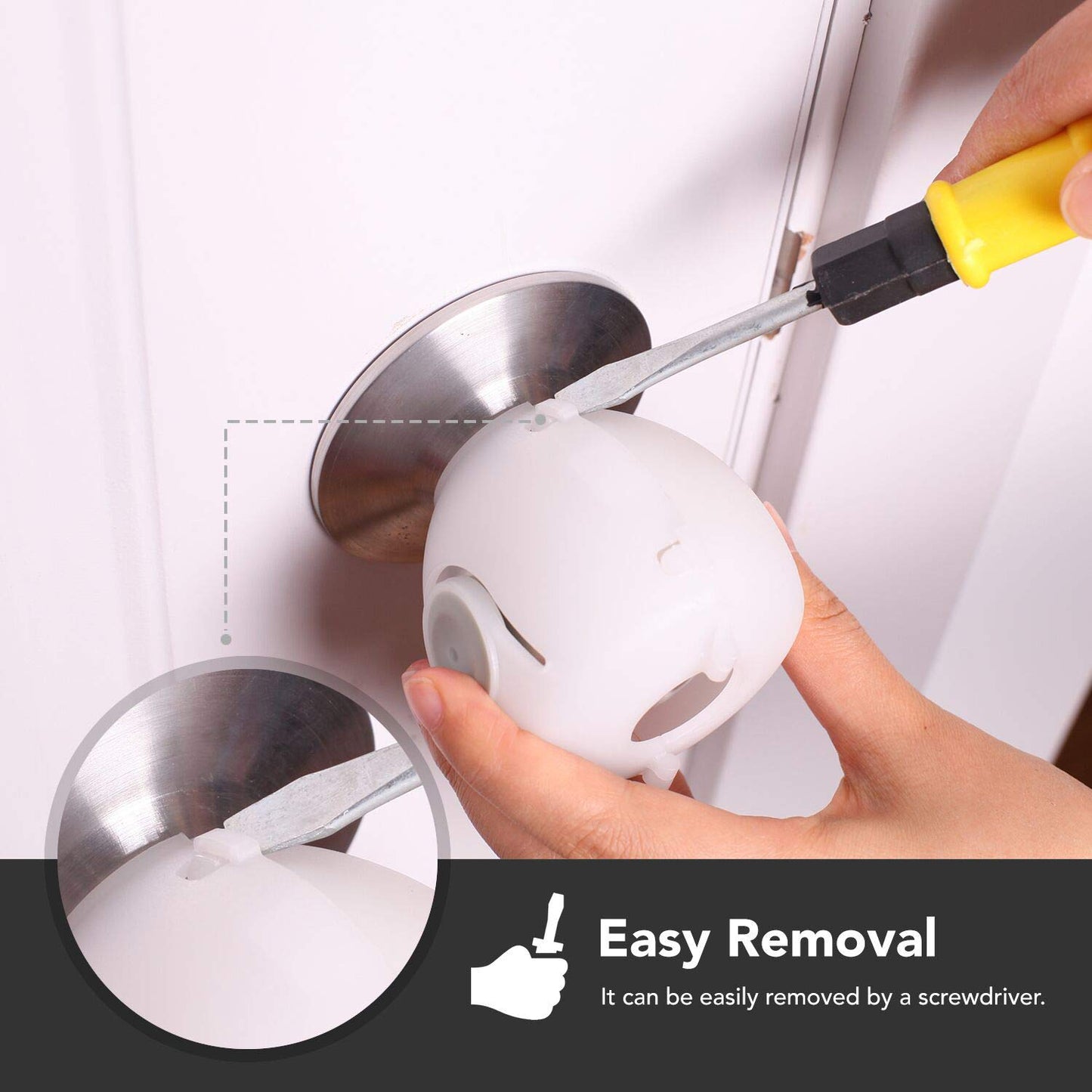 Mom's Choice Gold Awards Winner - EUDEMON 4 Pack Baby Safety Door Knob