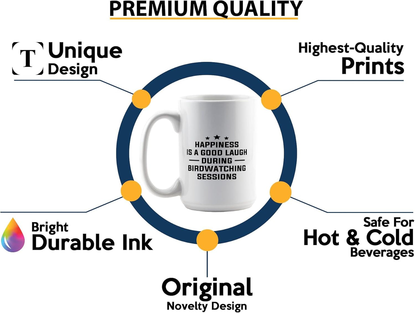 Hobby Coffee Mug 15oz White -Birdwatching Sessions - Bird Feeder Backyard Birdwatcher Gifts Birding Bird Lover