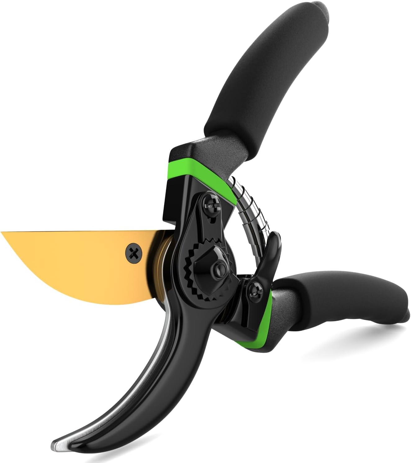 Ultra Sharp Japanese Steel Pruning Shears - Cuts 3X Easier, Weak Hand 