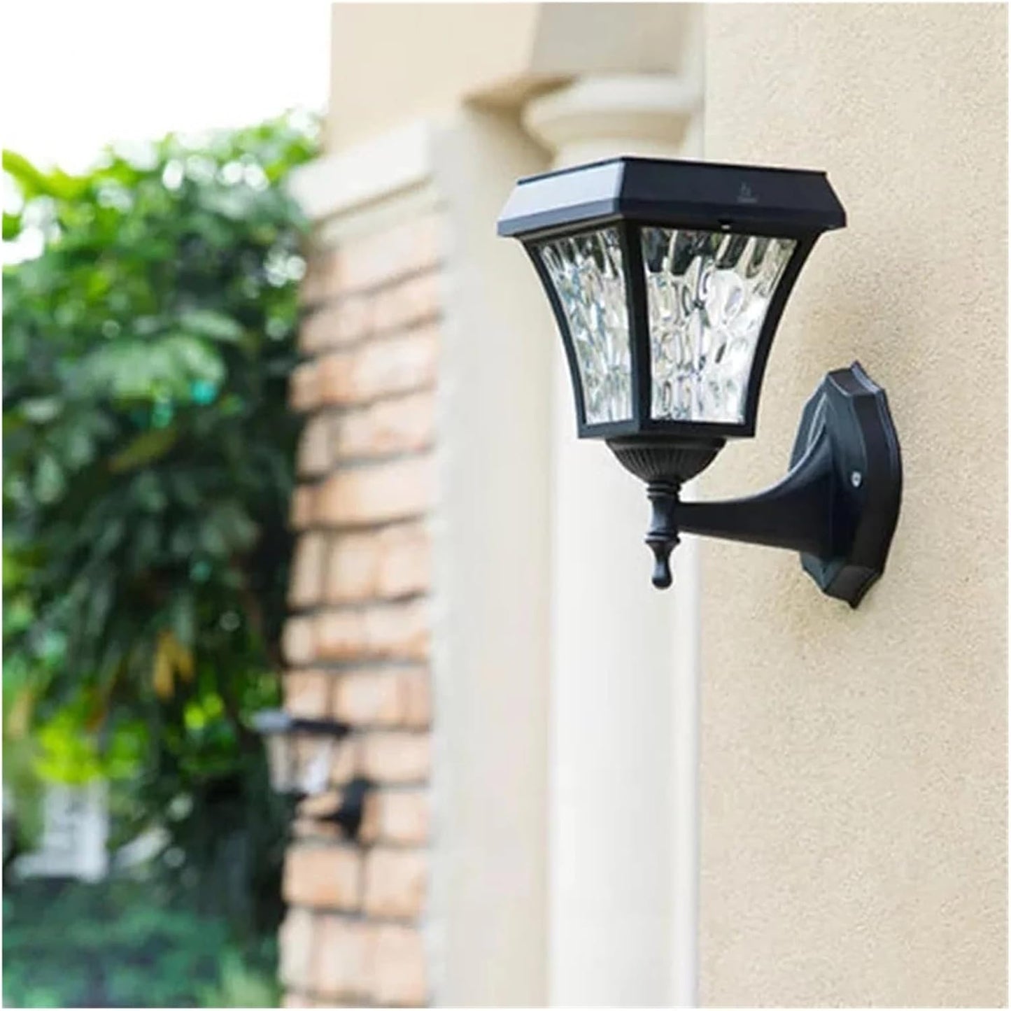 Solar Garden Decorated Outdoor LED Wall Lights Street(Nero,Warm Light)