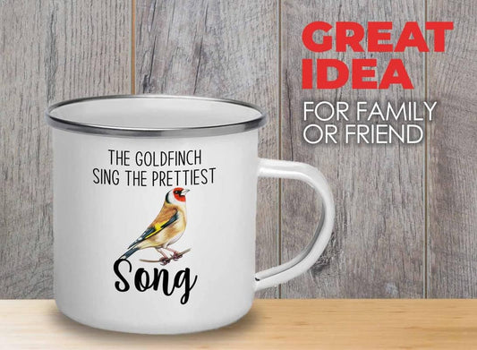 Bird Lover Camper Mug 12oz - Prettiest song - Hummingbird Nest Cage Parrot Dad Gardening Outdoor Birdwatcher Feeder
