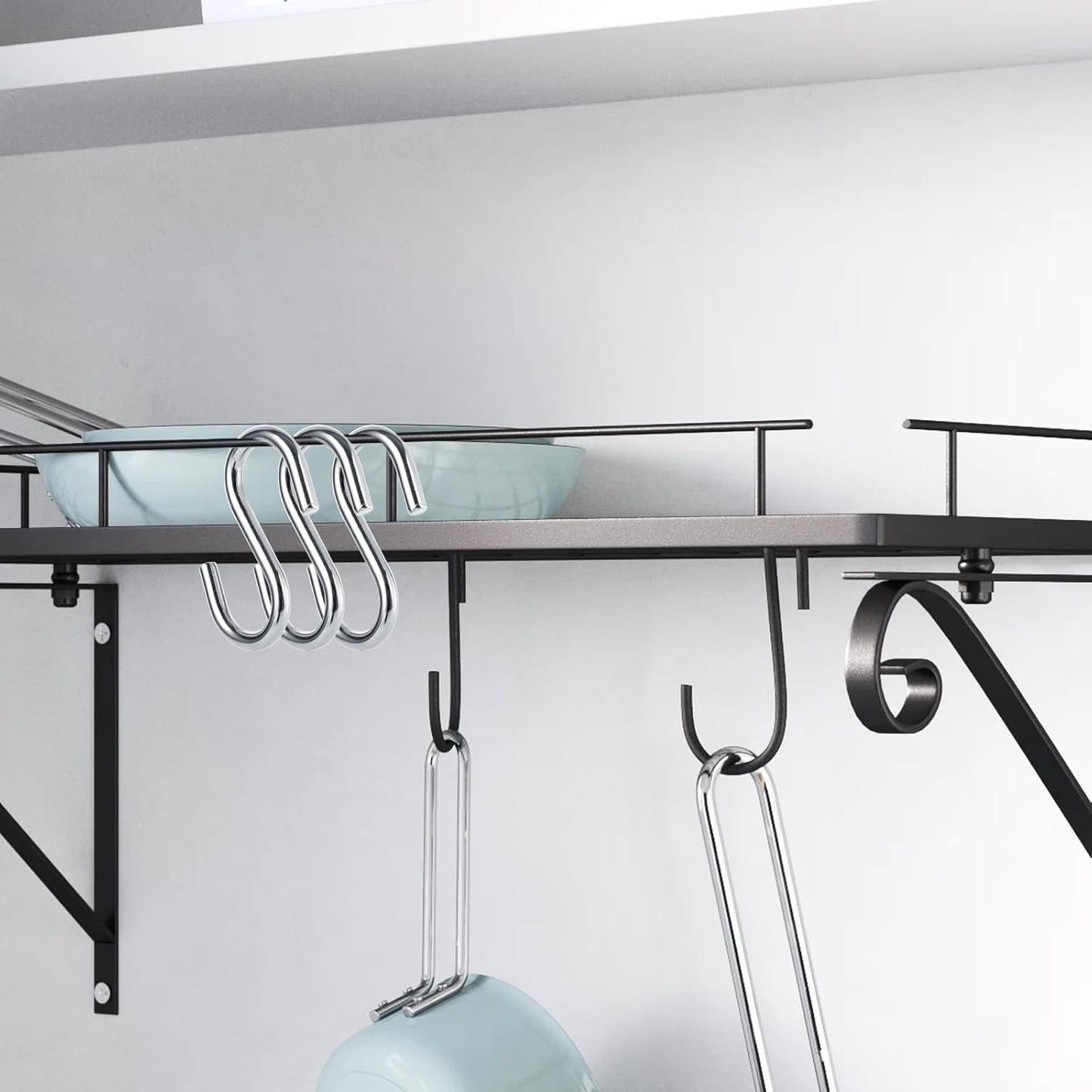 LANIAKEA 50PCS Stainless Steel S Hooks - 2 in 304 Stainless Steel S Shaped Hook Hangers, Heavy Duty Thick S Hanging Hooks for Products or Items, Chain Hardware