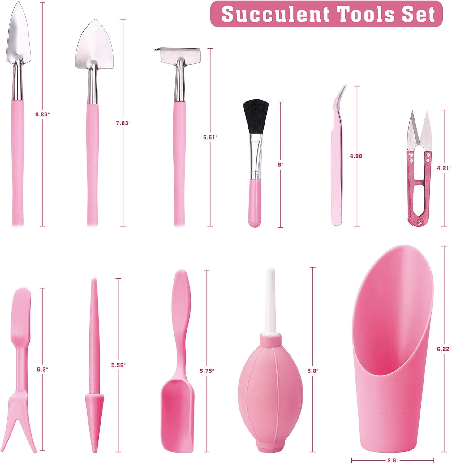 Floral Garden Tools Set,Heavy Duty Gardening Tools for Gardener,Garden