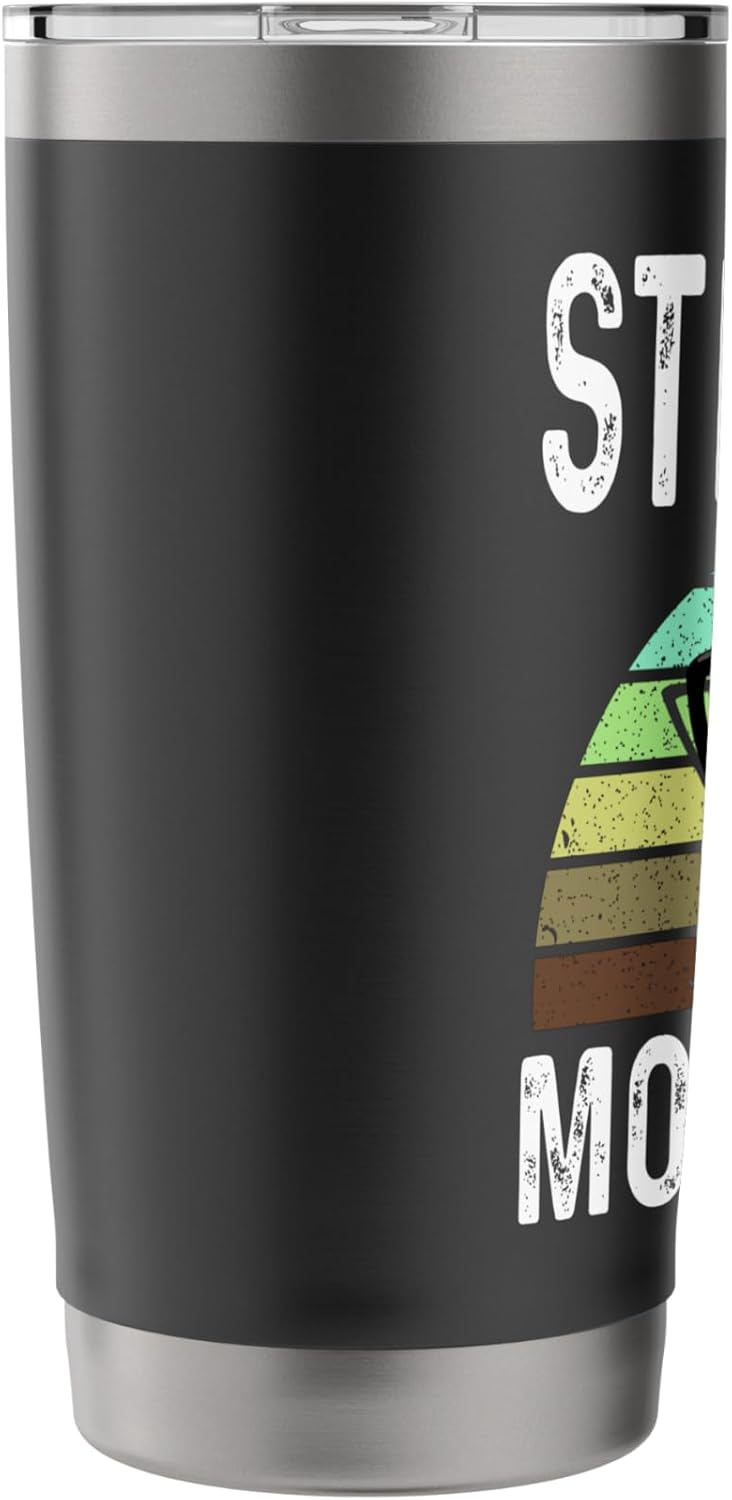 Funny Step Dad Mows Best Lawn Care Grass Mowing Lawn Mower Stainless Steel Insulated Tumbler