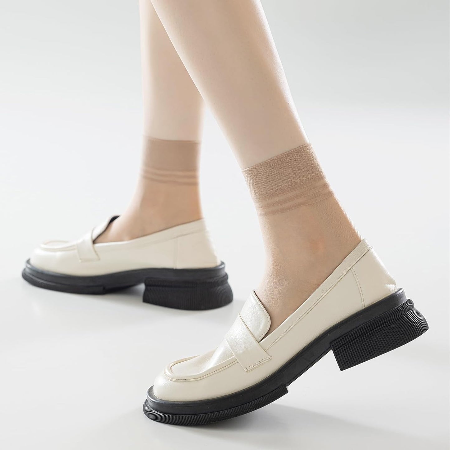 20 Pairs Women's Ankle Sheer Nylon Socks Summer Thin Soft Tight Hosier