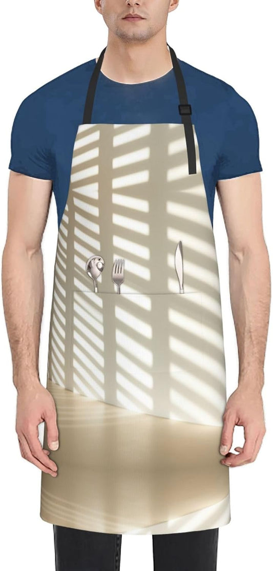Stripe Don't Kill My Vibe print Waterproof apron with pocket adjustable cooking apron for adult kitchen bibs to bake