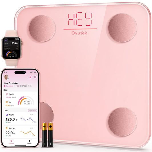 Ovutek Smart Scale for Body Weight, Digital Bathroom Scale BMI Weighin