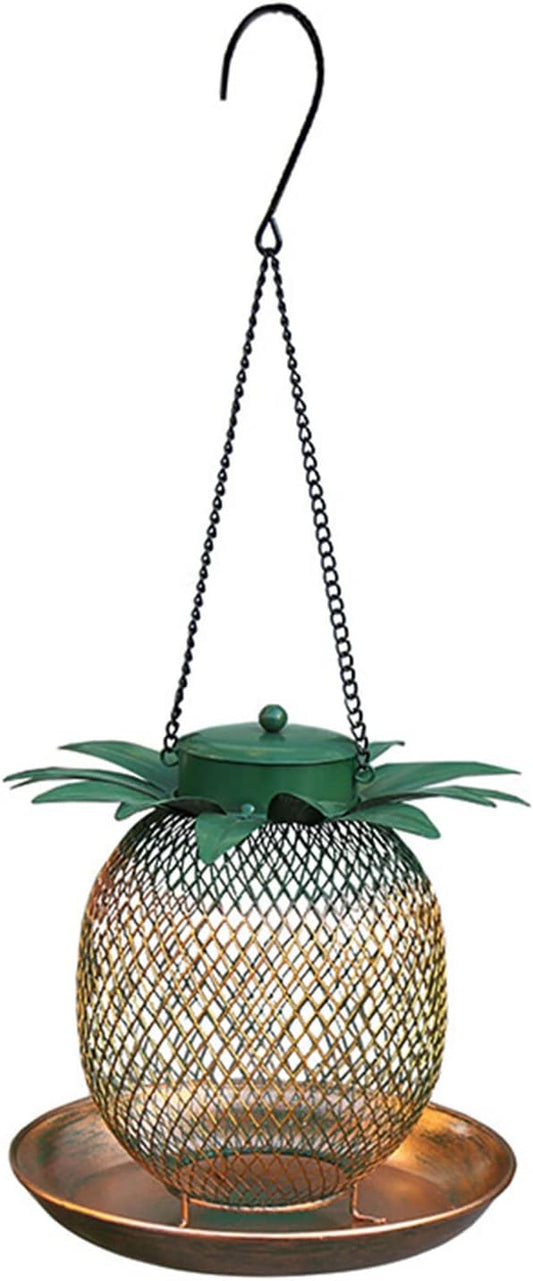 Wild Bird Feeder Squirrel Hanging Pineapple Hummingbird Feeder for Out