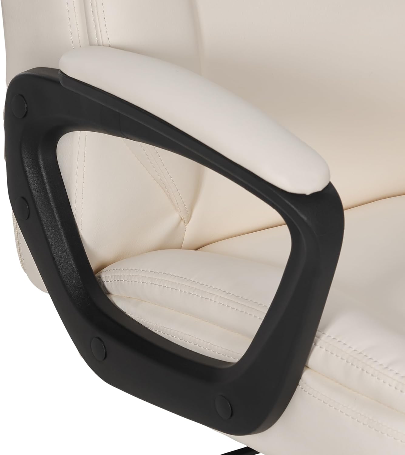 Amazon Basics Classic Puresoft PU Padded Mid-Back Office Chair with Ar
