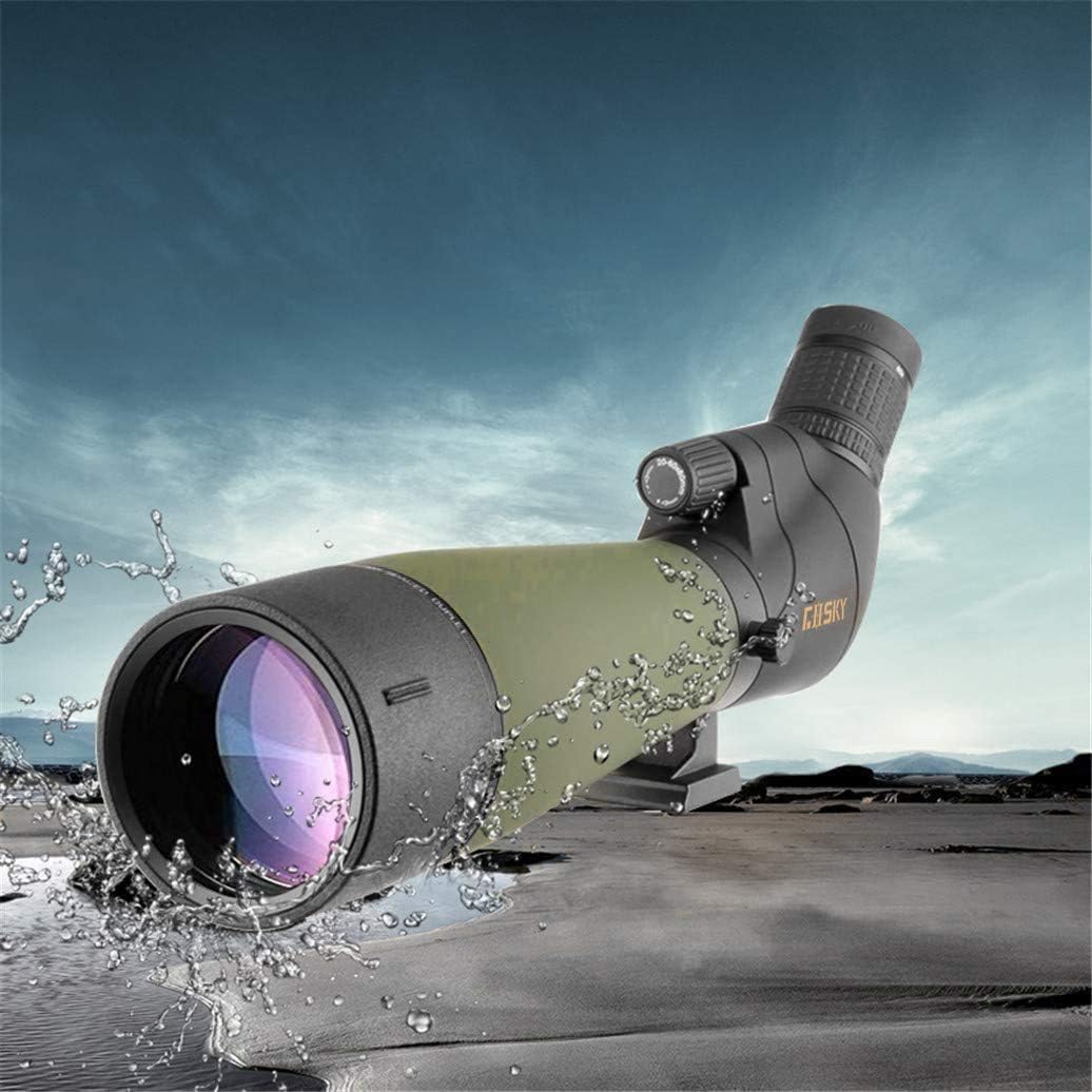 GOSKY 20-60x80 HD Spotting Scope with Tripod, Carrying Bag - BAK4 Angled Scope for Target Shooting Hunting Bird Watching Wildlife Scenery (with Smartphone Adapter+SLR Mount Compatible with Nikon)