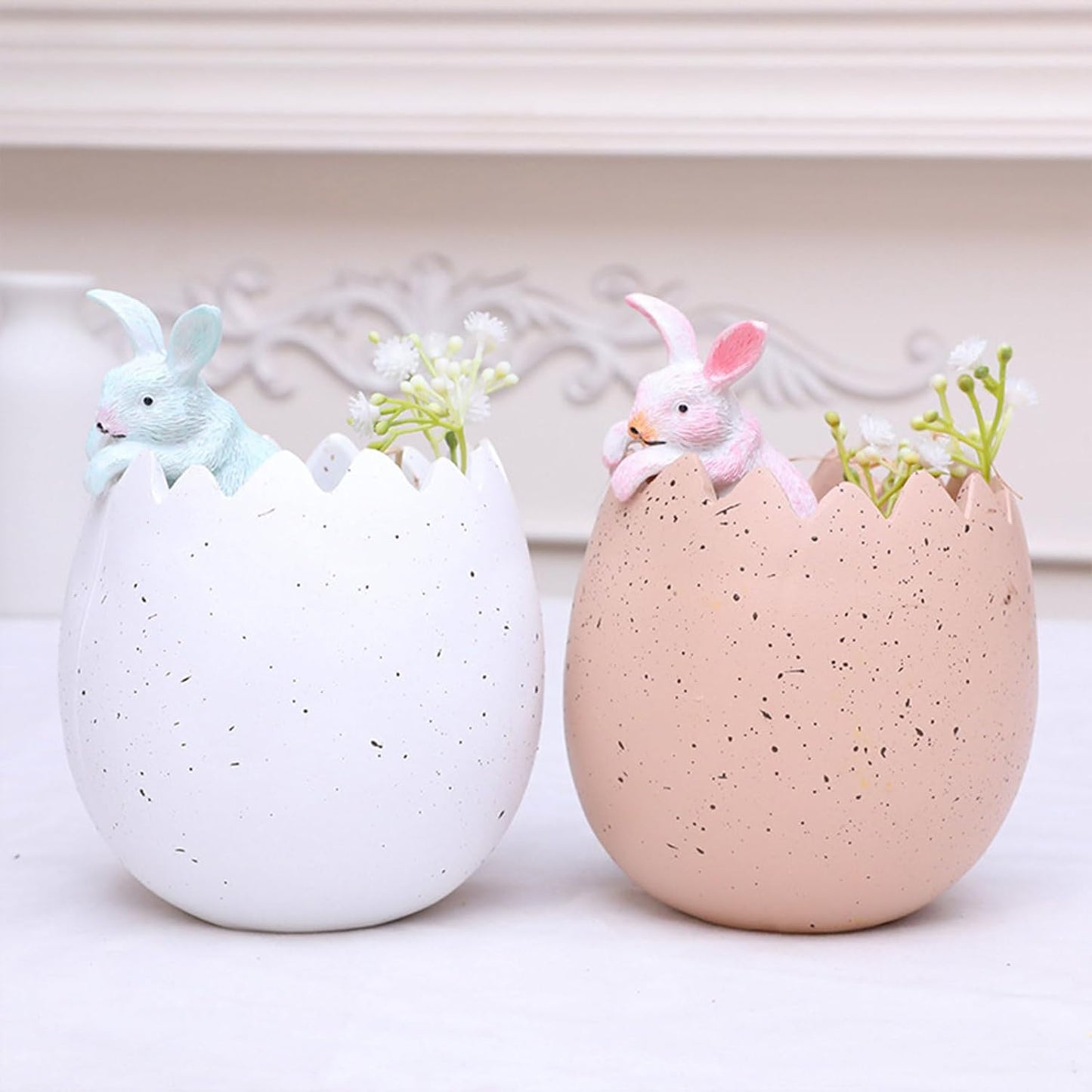 Easters Bunnies and Planter Funny Rabbits Succulents Plant Flower Pots Indoor Bonsais Holder Container