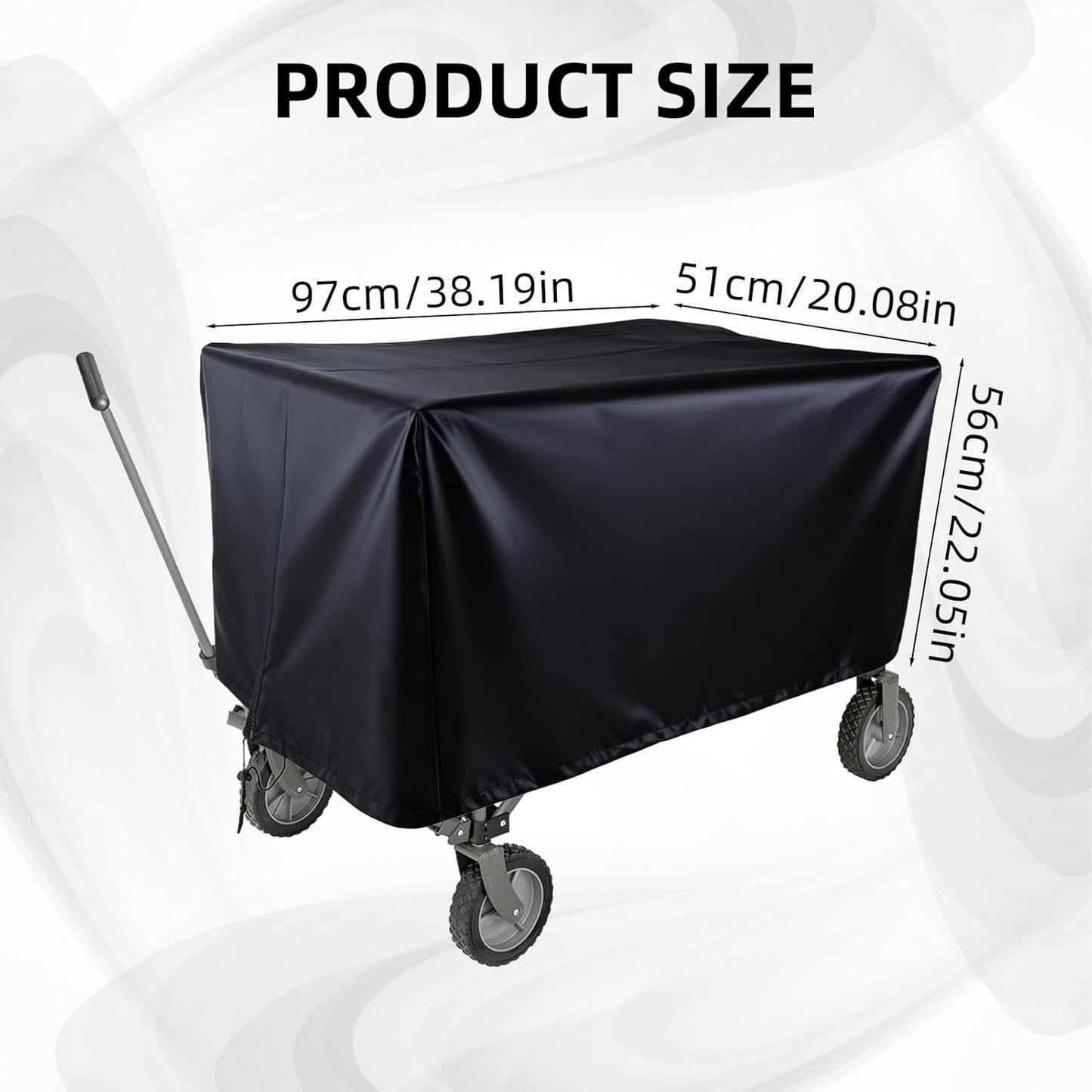 NICENEEDED Waterproof Folding Wagon Protective Cover, 38.19 x 22.05 x 