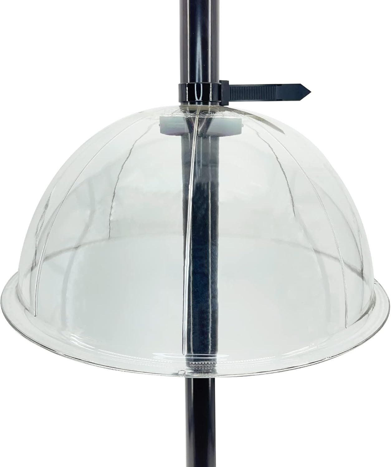 Myard 13 Inches Solid Clear PC Wobbly Squirrel Proof Baffle Deflector for Bird Feeder, Fit up 1.5 Inches + Pole/Post (Upgraded Version)