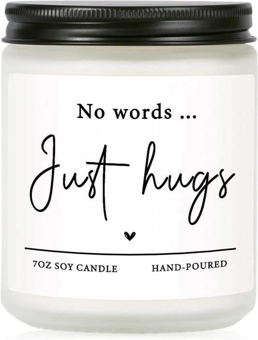 Shqiueos Sympathy Gifts for Loss of Loved One-No Words Just Hugs Laven