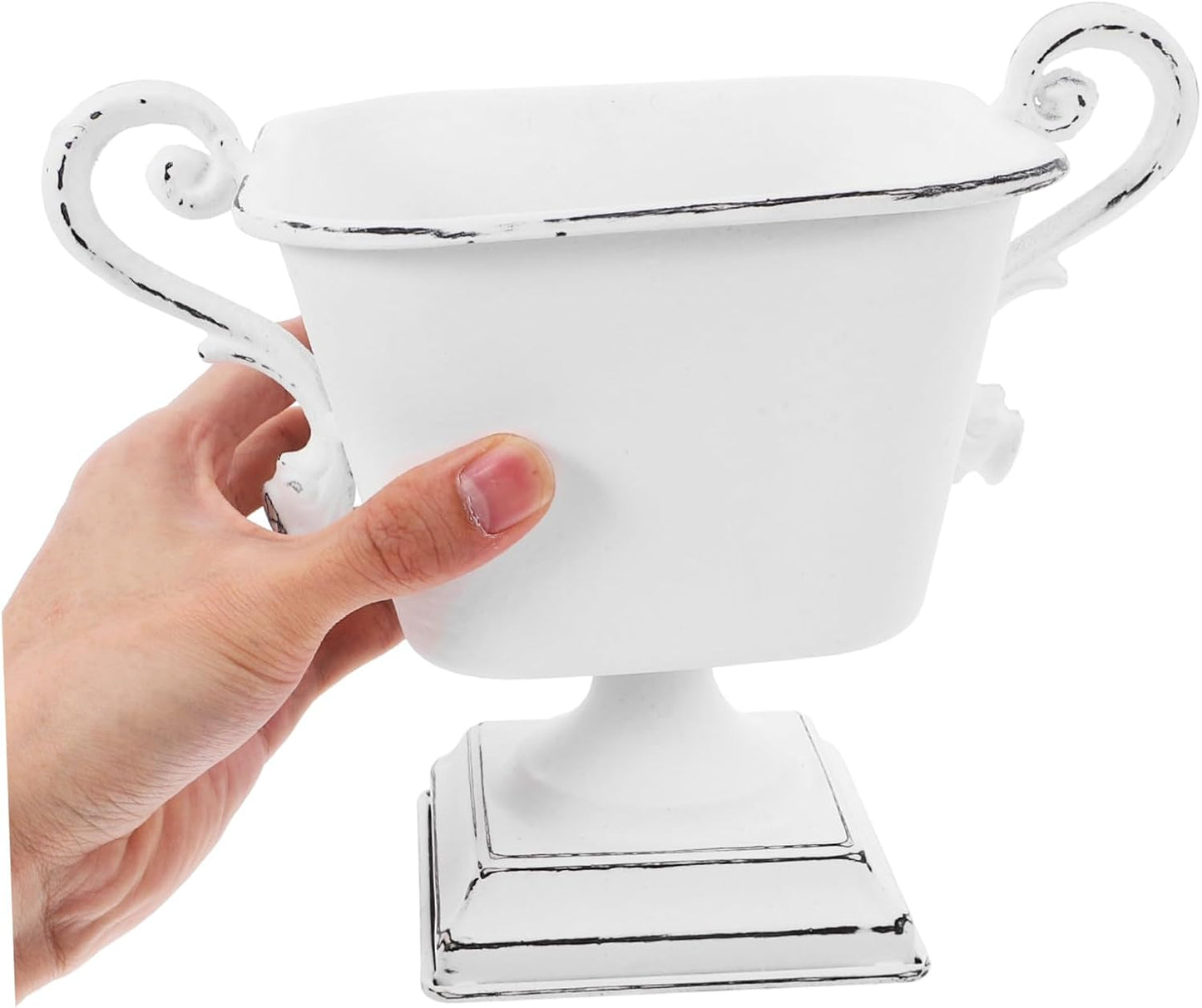 Delicate Vintage Metal Flowerpot for Wedding Centerpieces and Table De