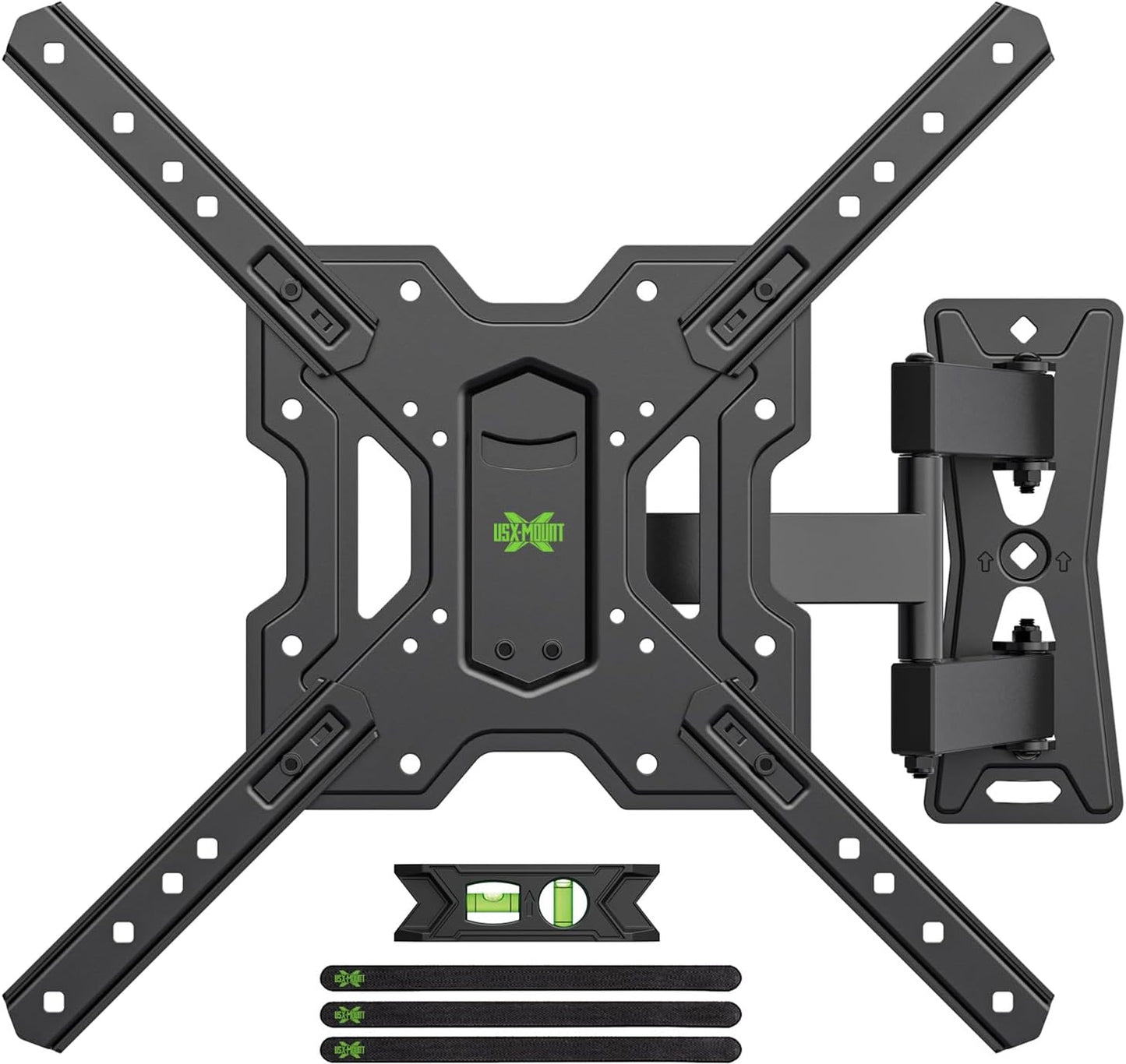 USX MOUNT UL Listed Full Motion TV Mount, Swivel Articulating Tilt TV 