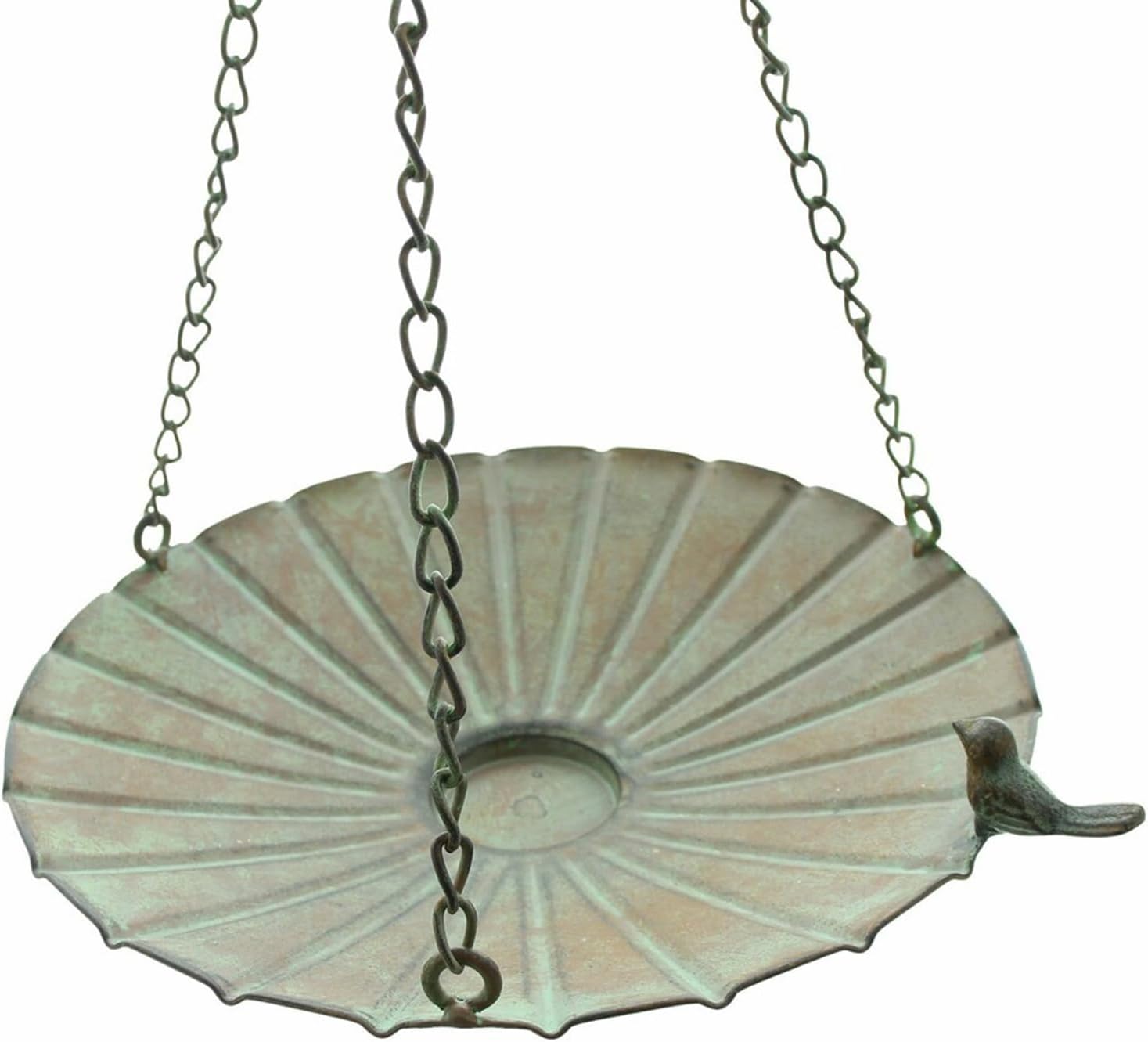 Bird Feeder Tray, Large Capacity Hangable Iron Bowl, Outdoor Garden Bi