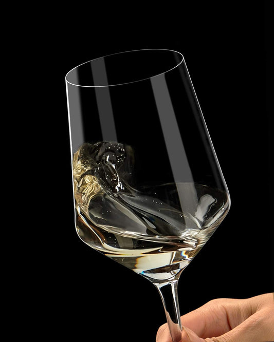 Red Wine Glasses Set of 4, Premium Crystal Wine Glasses Hand Blown,15 