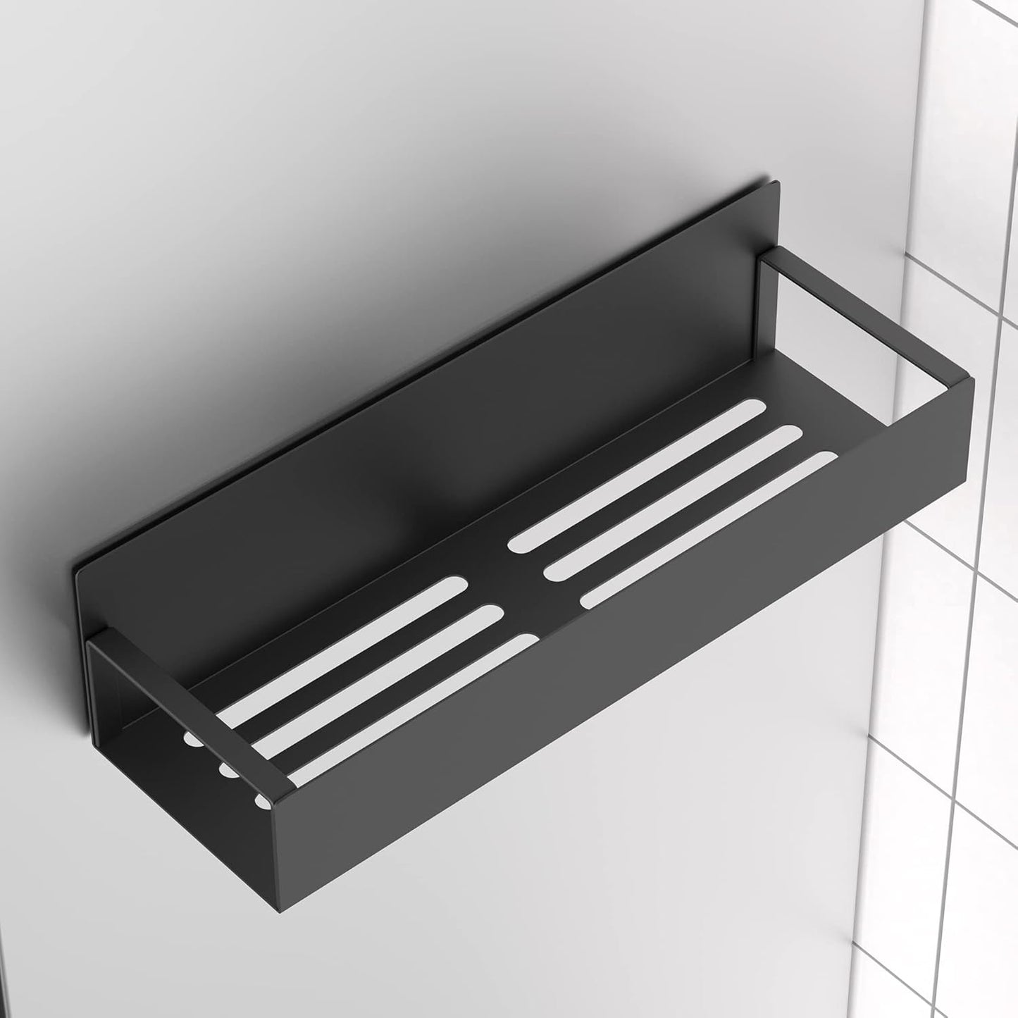 Metal 4 Pack Magnetic Spice Storage Rack Organizer for Refrigerator and Oven, Black Fridge Organizers and Storage
