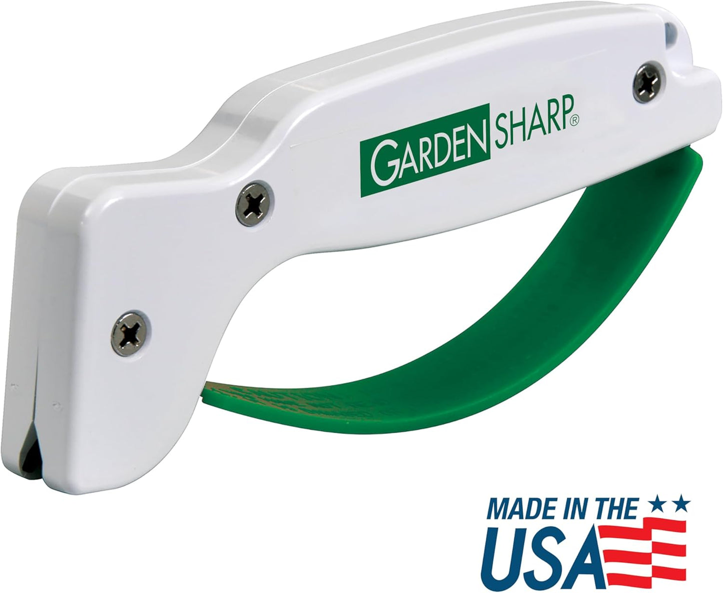 AccuSharp Garden Tool Sharpener, Diamond-Honed Tungsten Carbide Blades