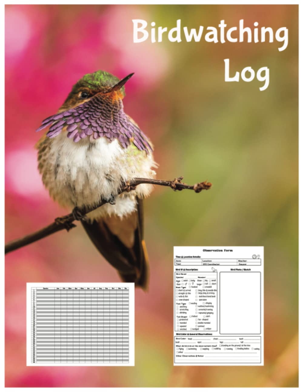 Birdwatching Log: For Bird Lovers, Birders, Birdwatchers. Record Sight