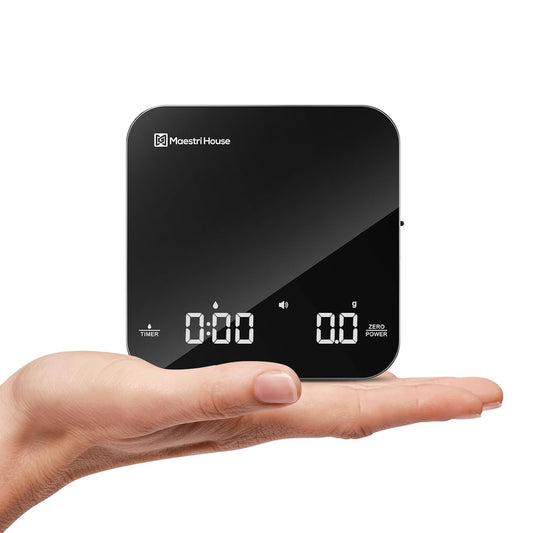 Maestri House Mini Coffee Scale with Timer, USB-C Rechargeable Espress