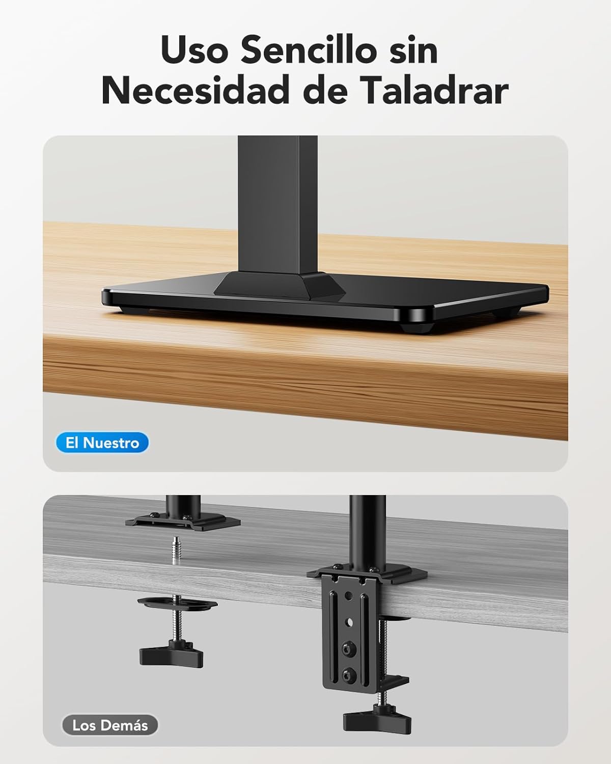 HUANUO Monitor Stand, Freestanding VESA Mount for 13 to 34 Inch Screen