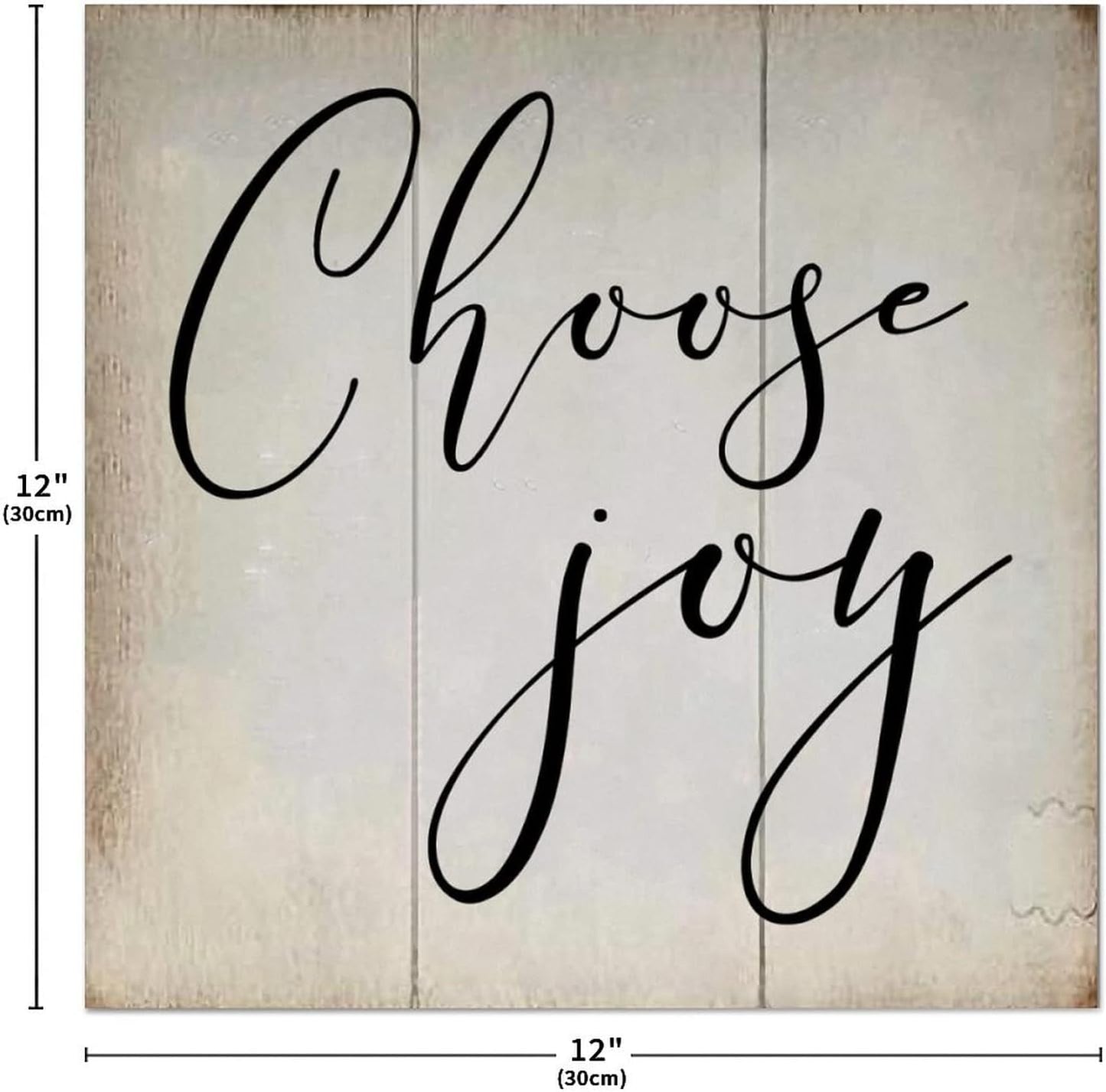 LITTLEGROVE SEEDS Rustic Scripture Wood Signs with Inspirational Quotes Choose Joy Sign Rustic Wall Hanger Farmhouse Wall Art for Home Man Cave Door Porch Garden Party 12x12in