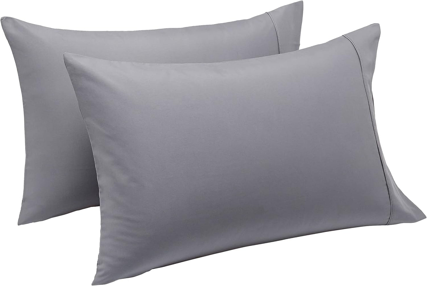 Amazon Basics Standard Pillow Cases, Machine Wash, Lightweight Super S