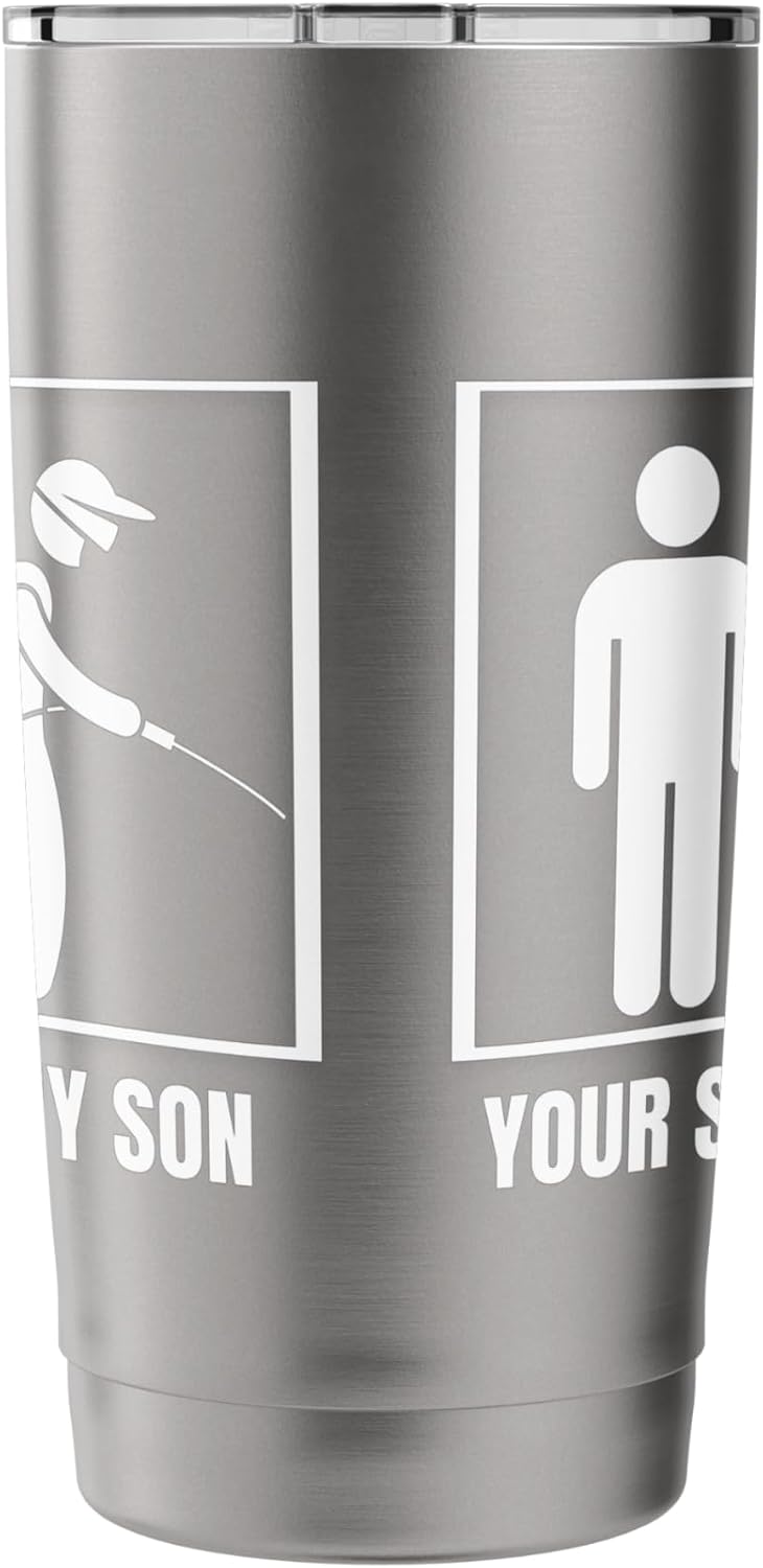 Pest Control Your Son My Son Dad Mom Funny Exterminator Stainless Steel Insulated Tumbler