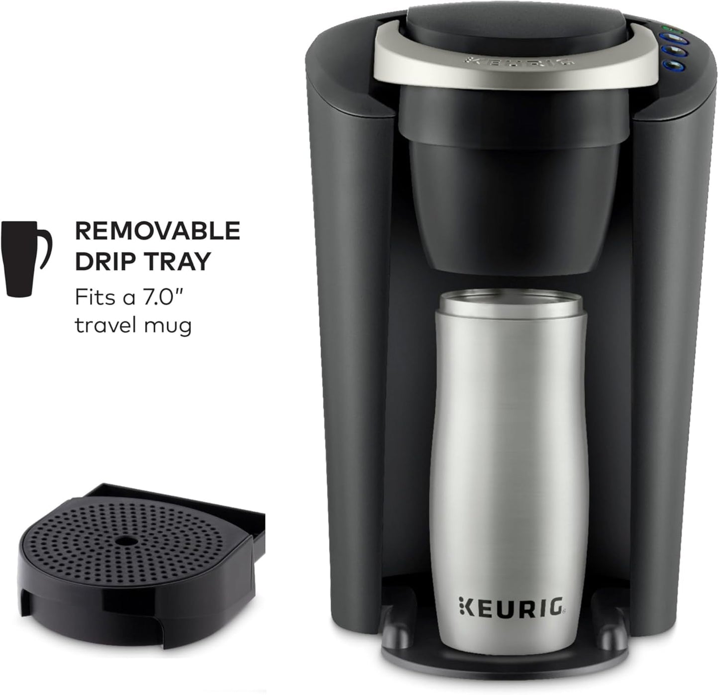 Keurig K-Compact Single-Serve K-Cup Pod Coffee Maker, with 3 Brew Size