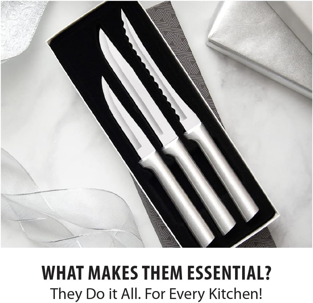 Rada Cutlery Cooking Essentials Gift Set (S49), 3-Piece Knife Set, Sta