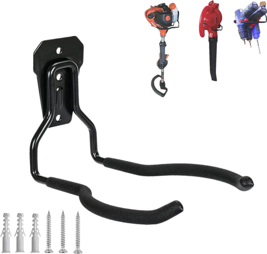 GS Alderaul Garden Power Tool Hanger, String Trimmer Bracket, Weedeater Hanger for Garage Wall, Weed Trimmer Wall Mount, Weed Wacker Storage Hook for Brush Cutter