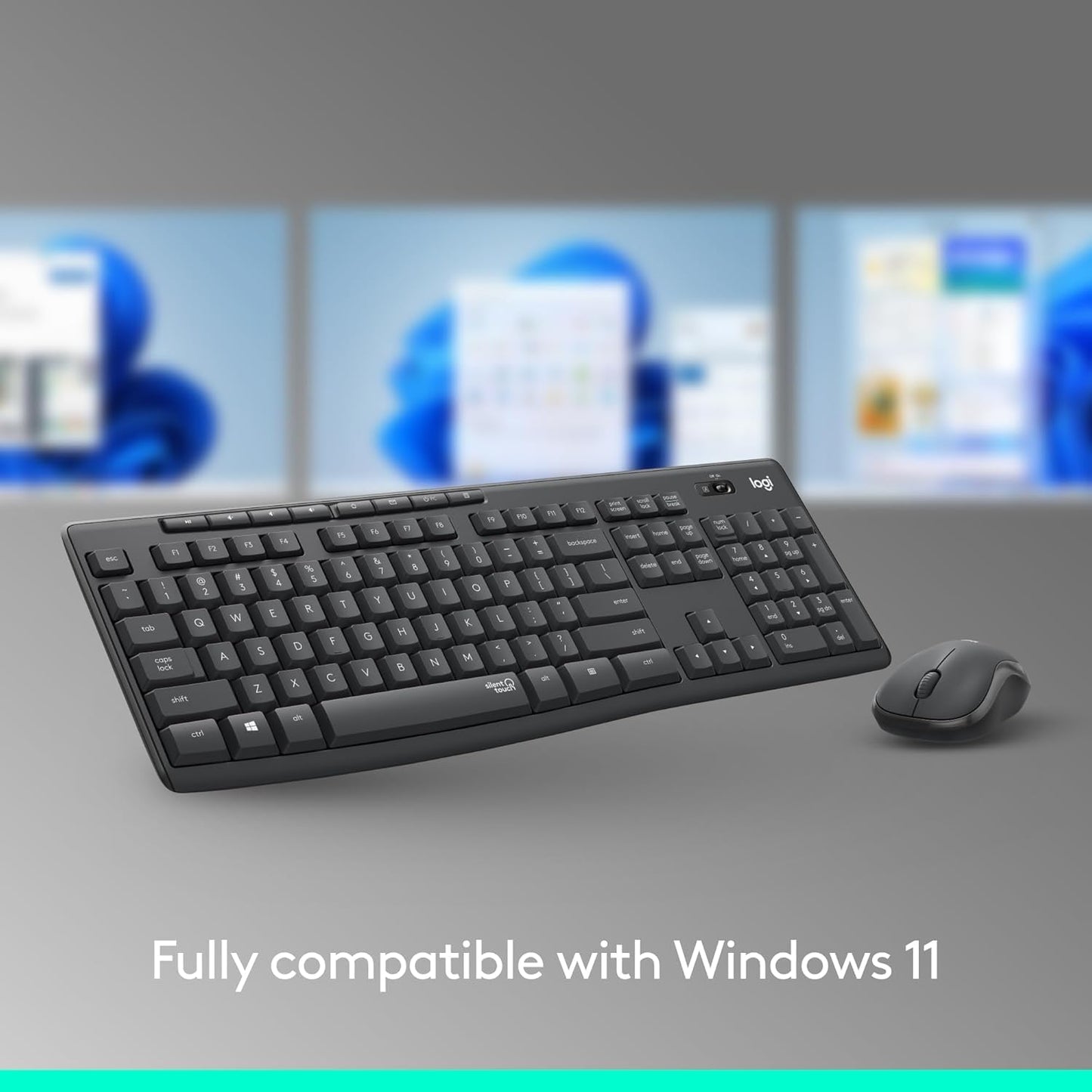 Logitech MK295 Wireless Mouse & Keyboard Combo with SilentTouch Techno