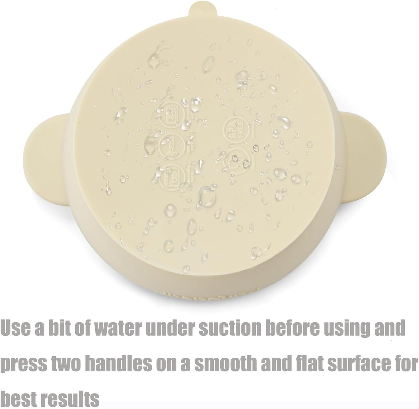 PandaEar 3 Pack Baby Bowls with Suction| Stay Put Silicone Food Bowl f