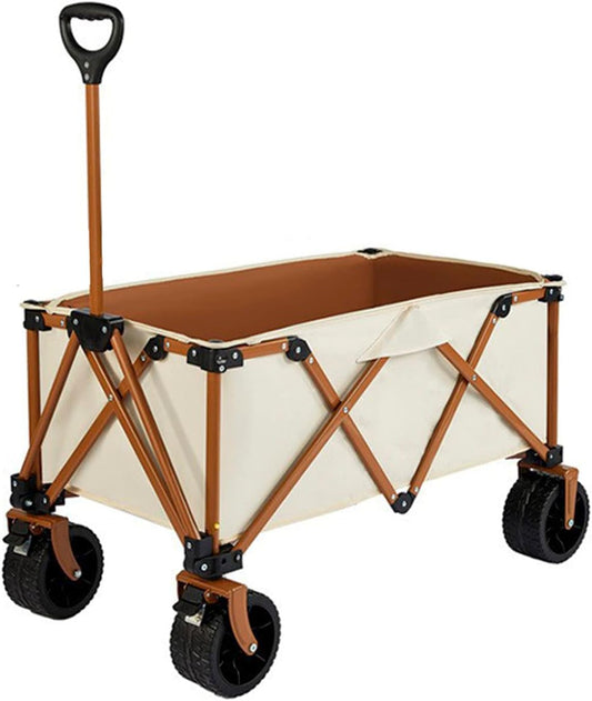 Heavy Duty Collapsible Folding Wagon - All-Terrain Beach & Camping Car