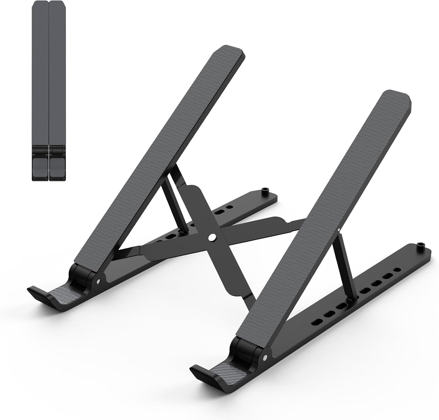 Laptop Stand for Desk, Adjustable Laptop Riser ABS+Silicone Foldable P