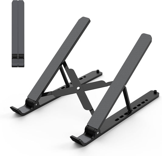 Laptop Stand for Desk, Adjustable Laptop Riser ABS+Silicone Foldable P