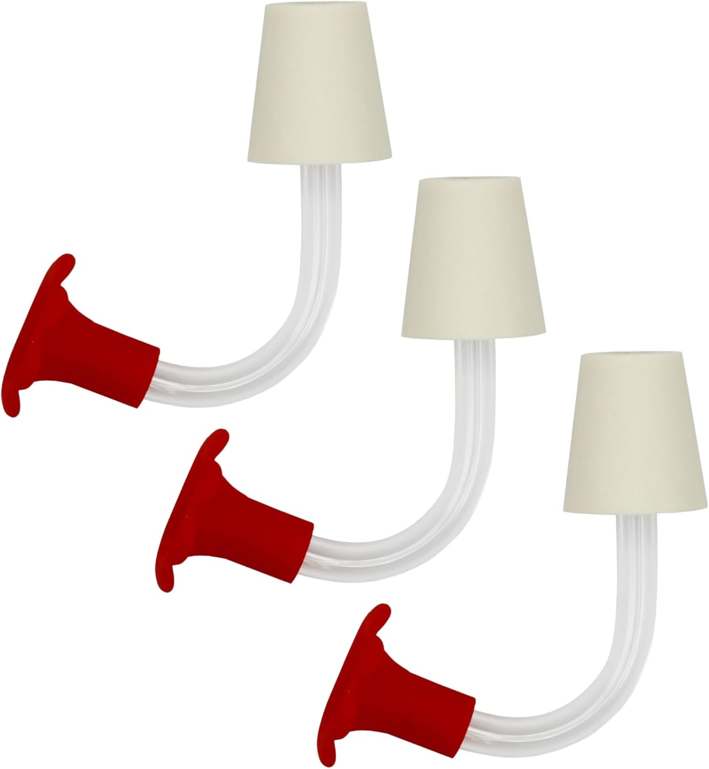 Creative Hobbies Floral Tip Hummingbird Feeder Tubes for DIY Hummingbird Feeders, 1" Long Stopper | Pack of 3