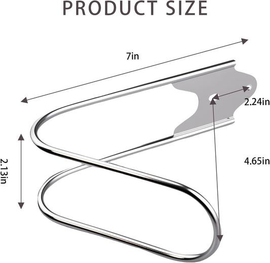 Heran Garden Hose Holder Wall Mount, Stainless Steel Hose Hanger for W