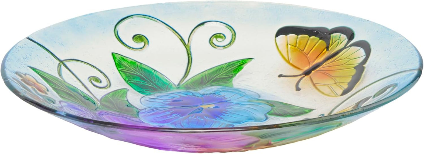 Alpine Corporation 18" Outdoor Birdbath Bowl Topper, Garden Decor
