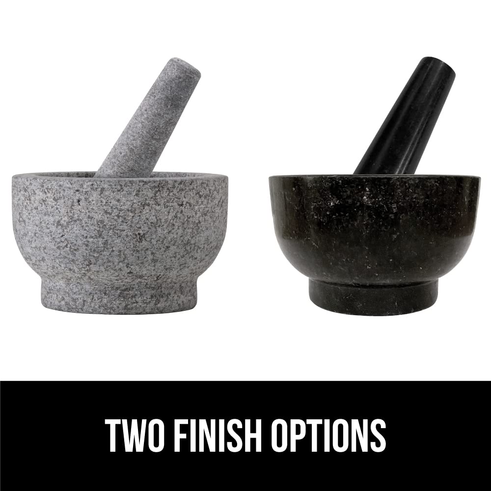 GORILLA GRIP Heavy Duty XL Mortar and Pestle Set with Slip Resistant B