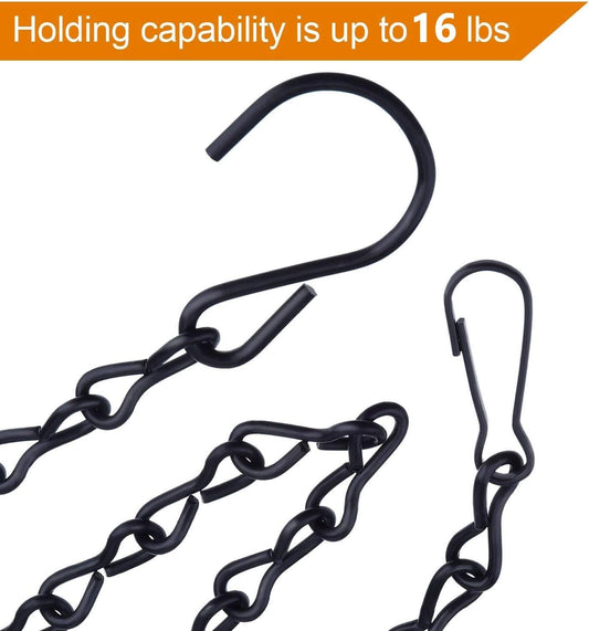 4 Pack 9.5 Inch Hanging Chain for Bird Feeders, Planters, Suet Baskets, Fixtures, Lanterns, Ornaments and More