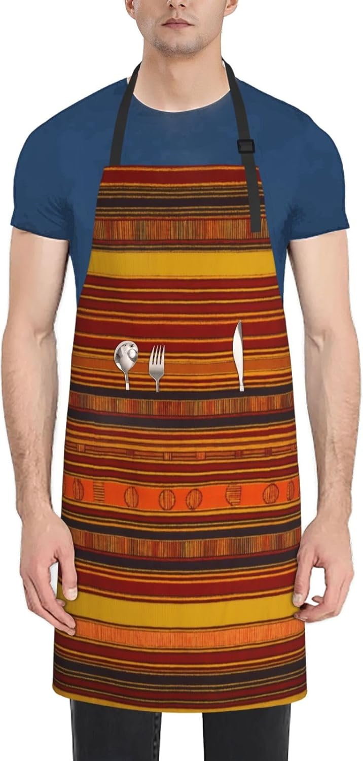 Native American Pattern print Waterproof chef's apron with pocket apro